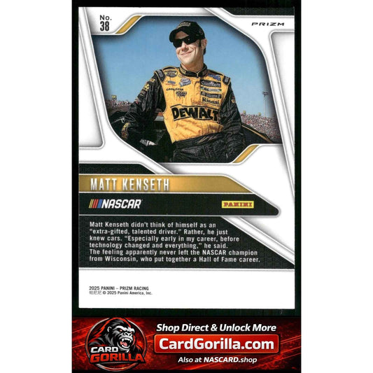 2025 Panini Prizm #38 Matt Kenseth White Sparkle