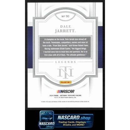 2024 Panini National Treasures #90 Dale Jarrett Holo Gold #/10