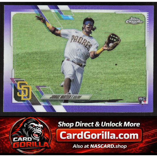 2021 Topps Chrome Update #USC58 Jorge Mateo Purple Refractor