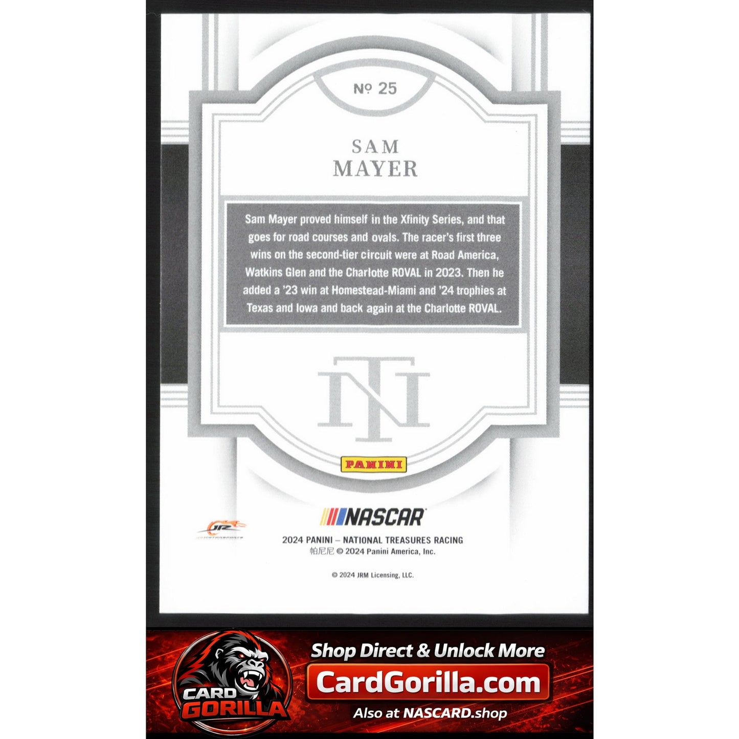 2024 Panini National Treasures #25 Sam Mayer #/49