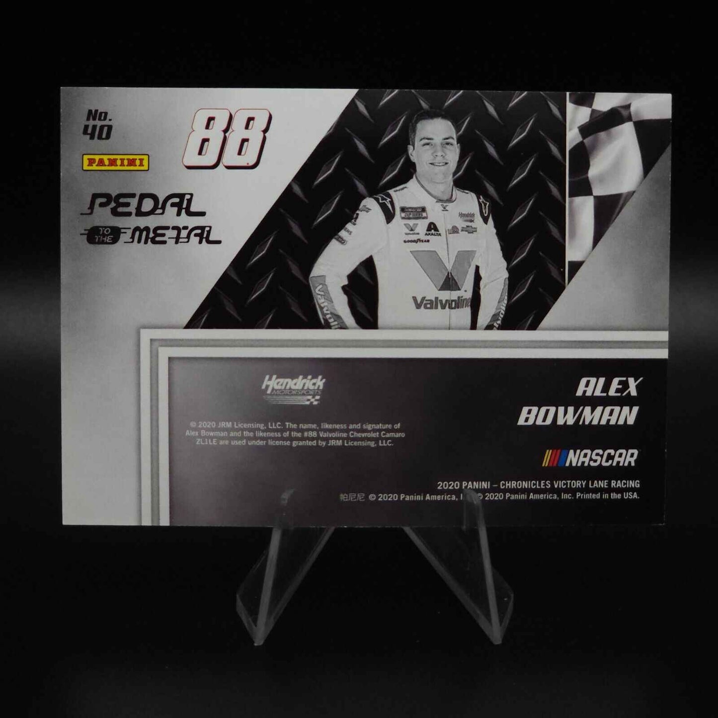 2020 Panini Chronicles - Pedal to the Metal Gold #40 Alex Bowman /10 - NASCARD.shop