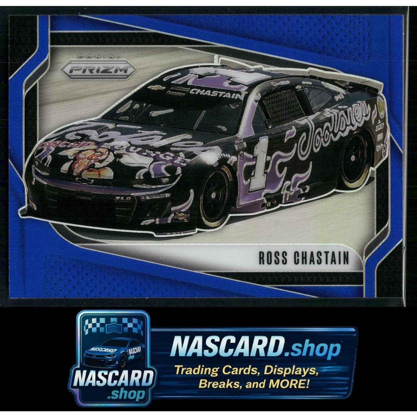 2025 Panini Prizm #124 Ross Chastain Blue #/199