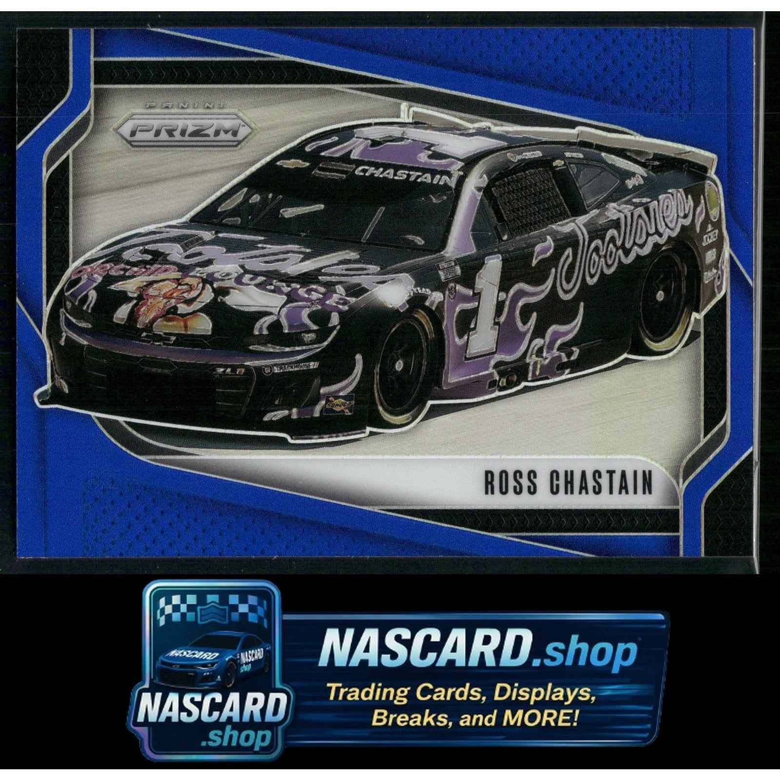 2025 Panini Prizm #124 Ross Chastain Blue #/199