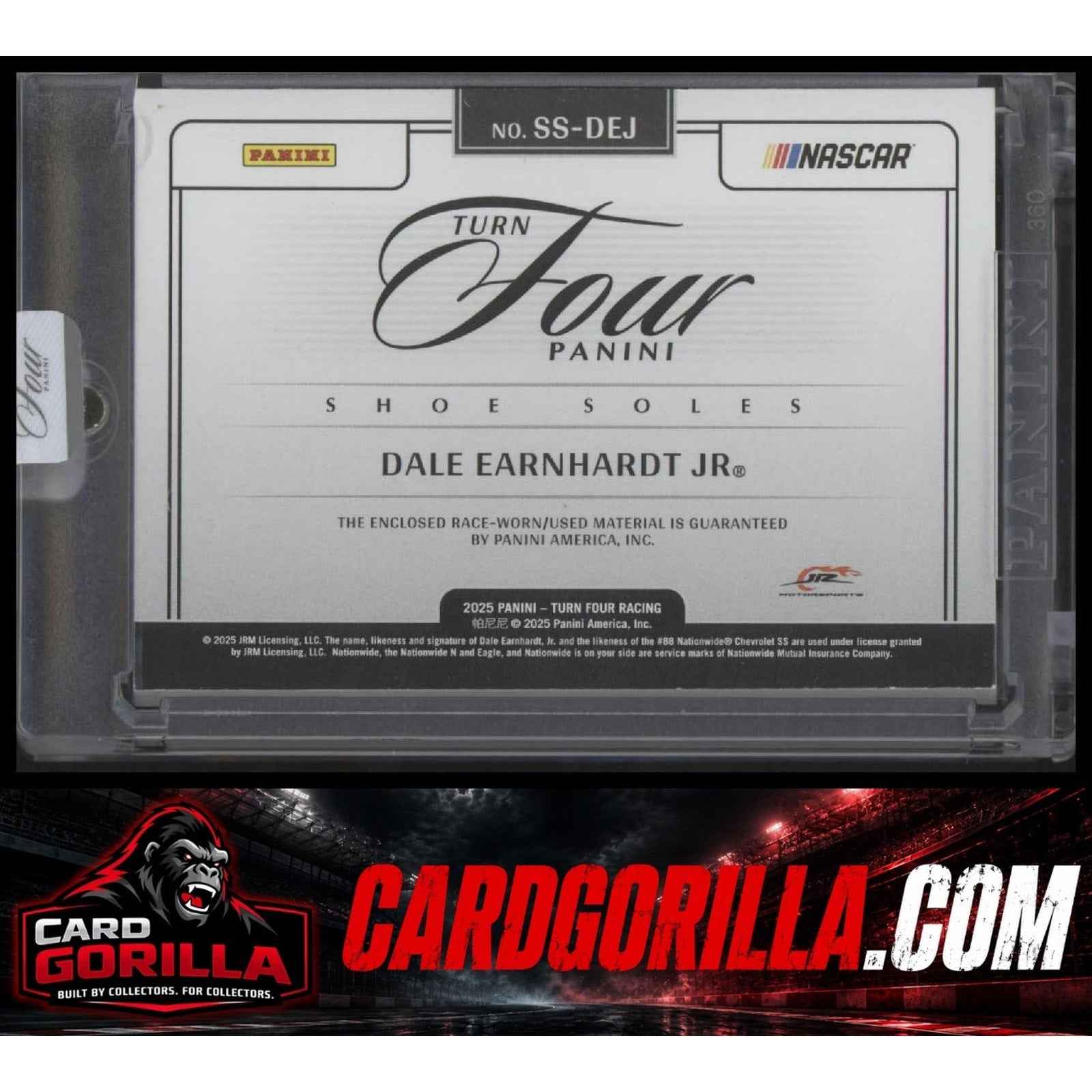 2025 Panini Turn Four #SS-DEJ Dale Earnhardt Jr Shoe Soles #/49