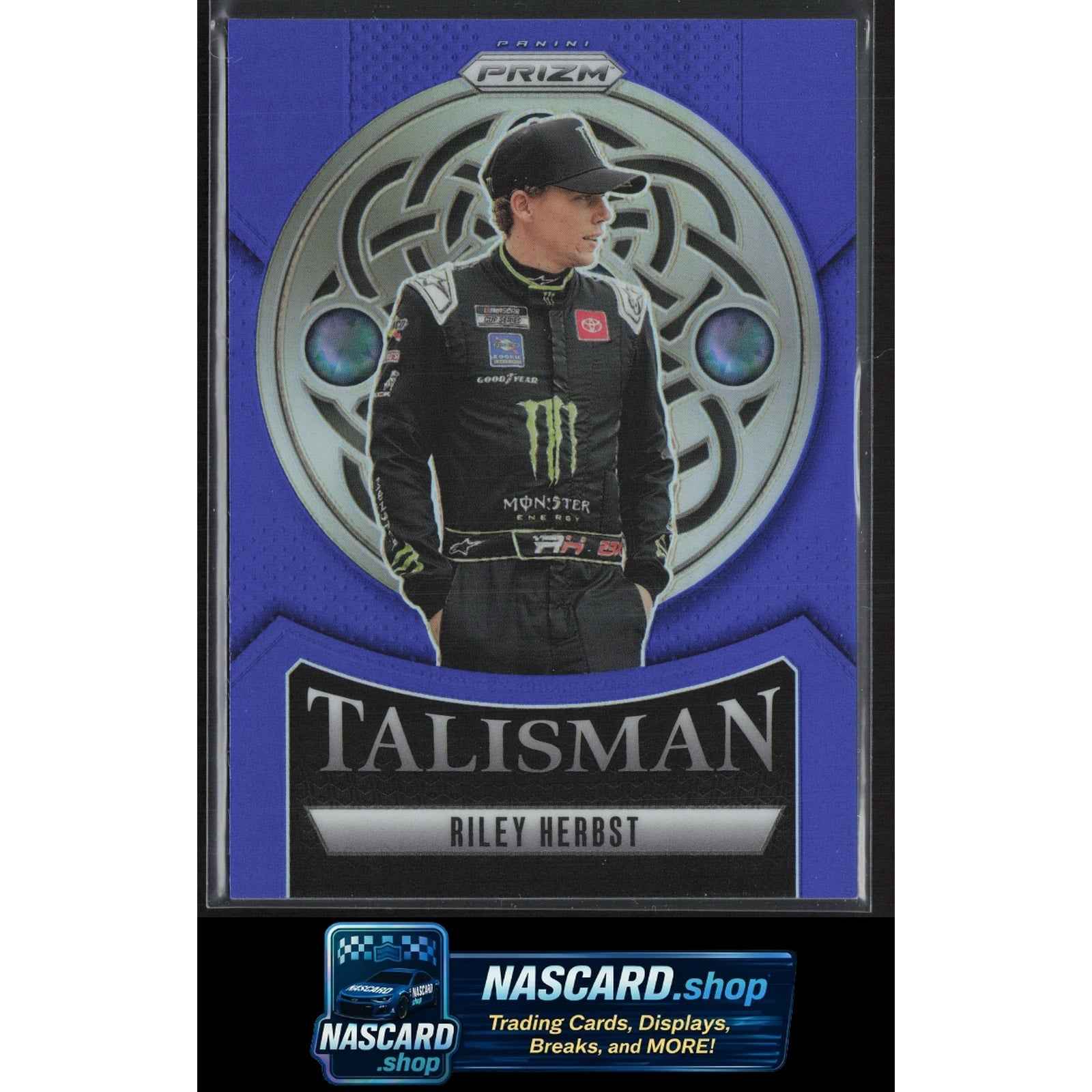 2025 Panini Prizm #17 Riley Herbst Talisman Blue #/49