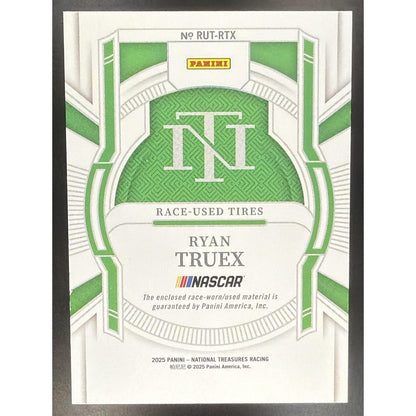 2025 Panini National Treasures Ryan Truex #20 Race Used Tires Holo Silver 25/25