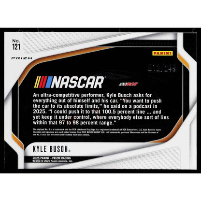 2025 Panini Prizm #121 Kyle Busch Red #/249
