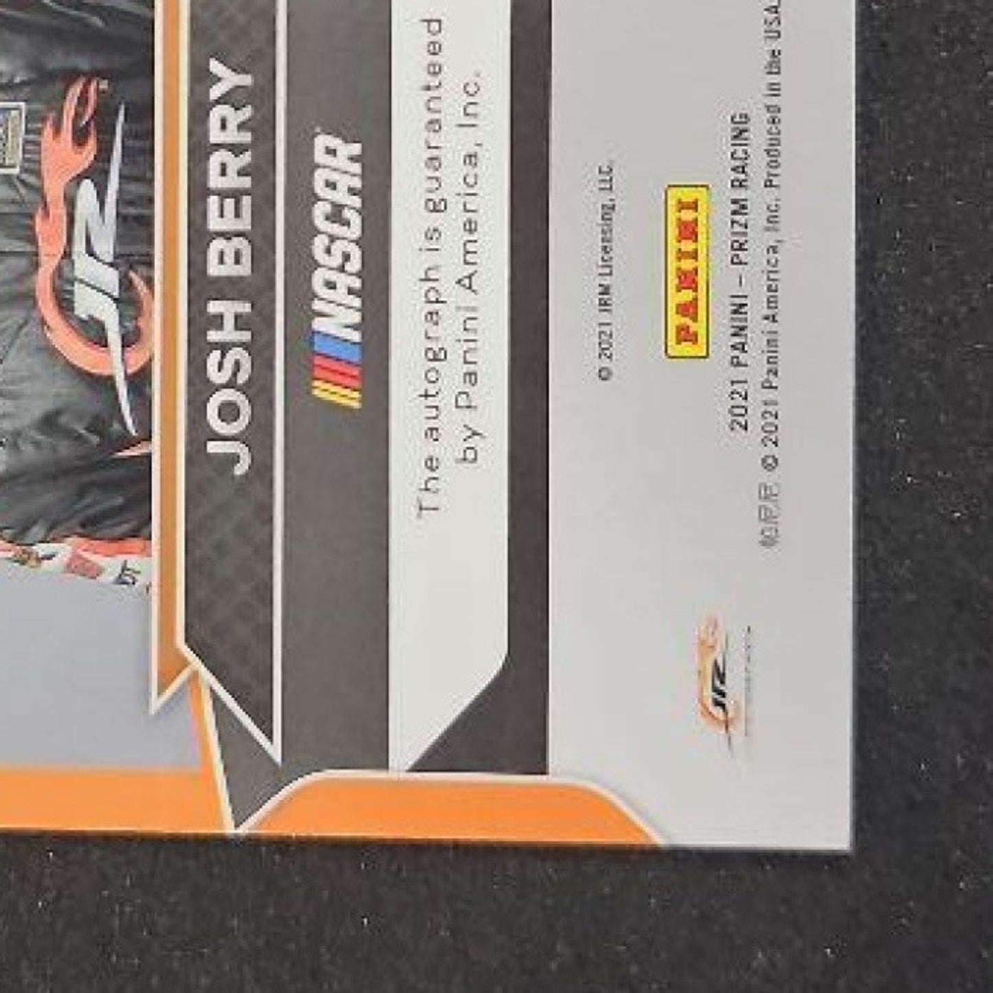 2021 Panini Prizm Josh Berry #S-JB Signing Sessions Black 1/1 RC