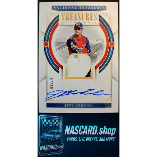 2024 Panini National Treasures Jeff Gordon Treasures Of The Hall Holo Gold #/10