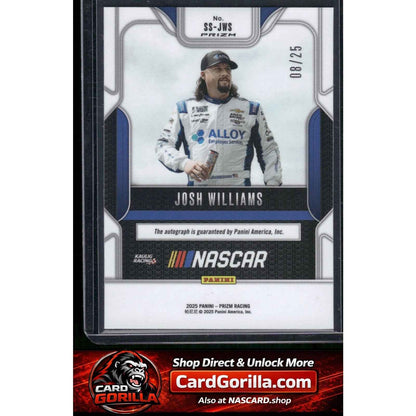 2025 Panini Prizm #SS-JWS Josh Williams Sensational Signatures Mojo #/25