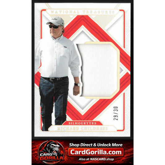2025 Panini National Treasures Richard Childress Silhouettes Holo Silver #/30