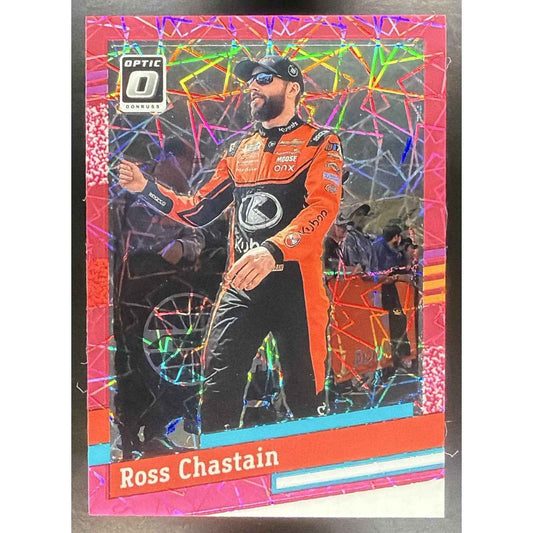 2024 Panini Donruss Ross Chastain #143 Optic Pink Velocity 16/79 Retro 91