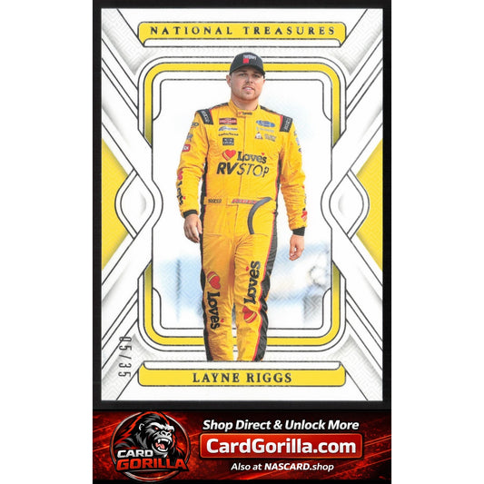 2025 Panini National Treasures #26 Layne Riggs #/35