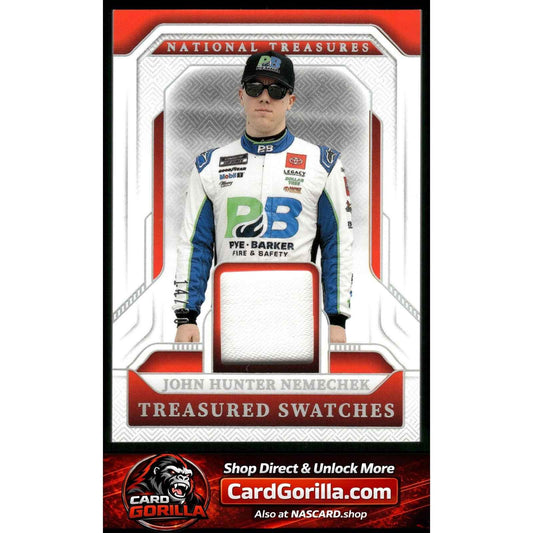 2025 National Treasures John Hunter Nemechek Treasured Swatches Silver /30