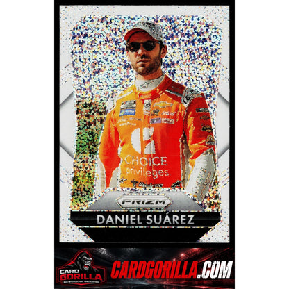 2025 Panini Prizm #196 Daniel Suarez White Sparkle