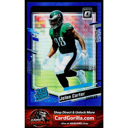 2023 Donruss Optic #281 Jalen Carter Blue Hyper