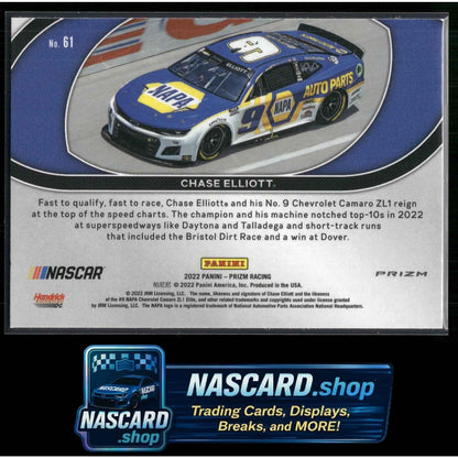 2022 Panini Prizm #61 Chase Elliott Red Prizm