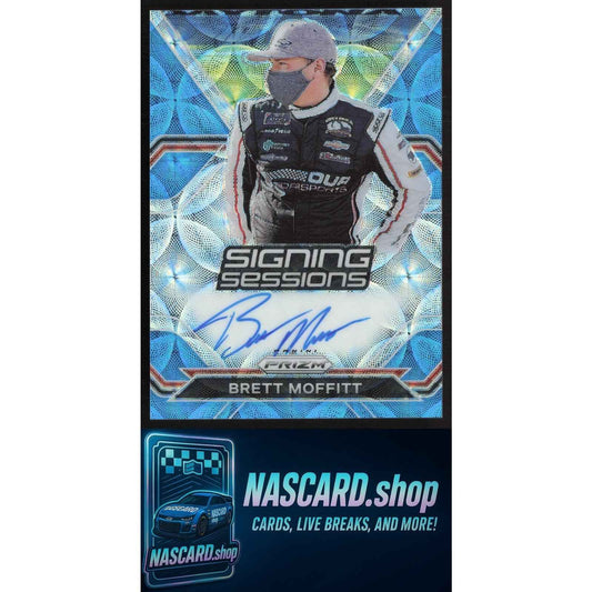 2021 Panini Prizm #S-BM Brett Moffitt Signing Sessions Carolina Blue Scope #/75