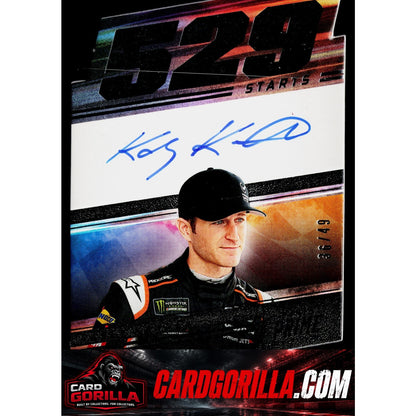 2023 Panini Prime #PNS-KKA Kasey Kahne Die Cut Prime Number Signatures #/49