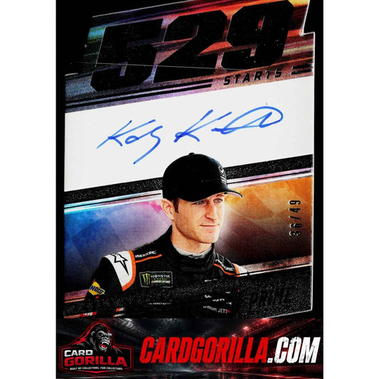 2023 Panini Prime #PNS-KKA Kasey Kahne Die Cut Prime Number Signatures #/49