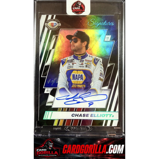 2026 Donruss Chase Elliott NASCAR 75th Anniversary Signatures Holo Platinum #1/1