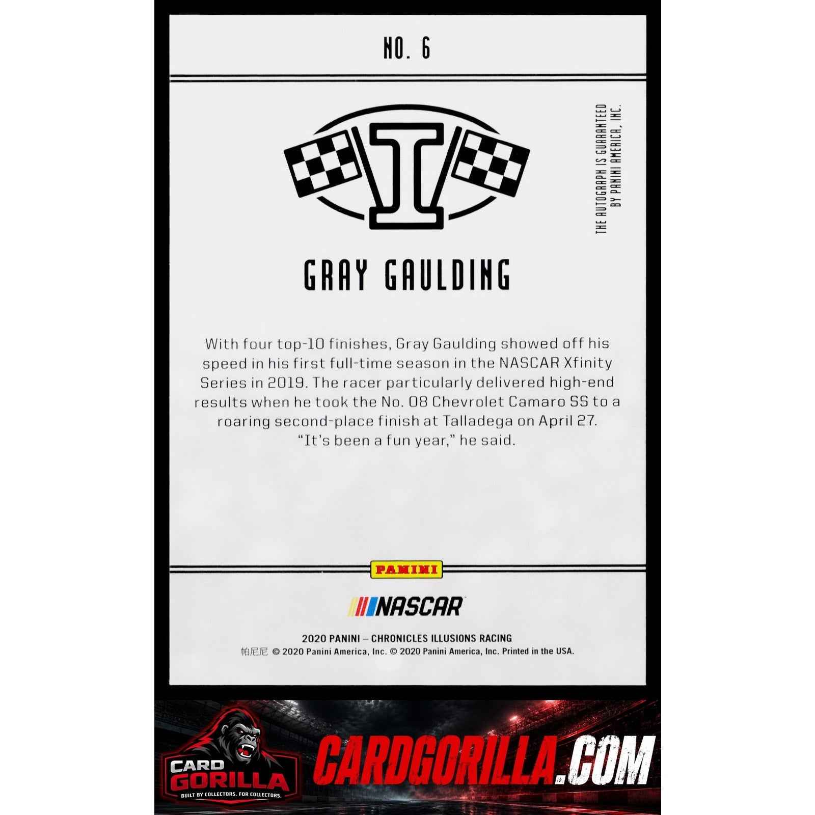 2020 Panini Chronicles #6 Gray Gaulding Illusions Autographs #/300