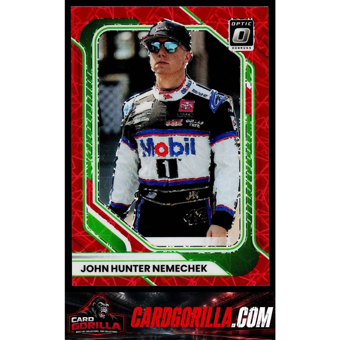 2026 Donruss #27 John Hunter Nemechek Optic Red Velocity #/199
