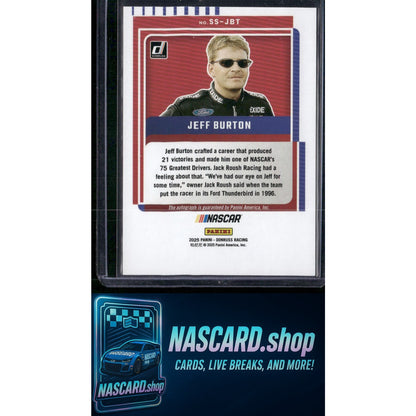2025 Donruss #SS-JBT Jeff Burton Signature Series Blue Xplosion #/25 - Card Gorilla