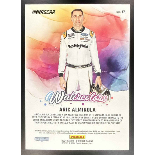 2024 Panini Donruss Aric Almirola #17 Watercolors