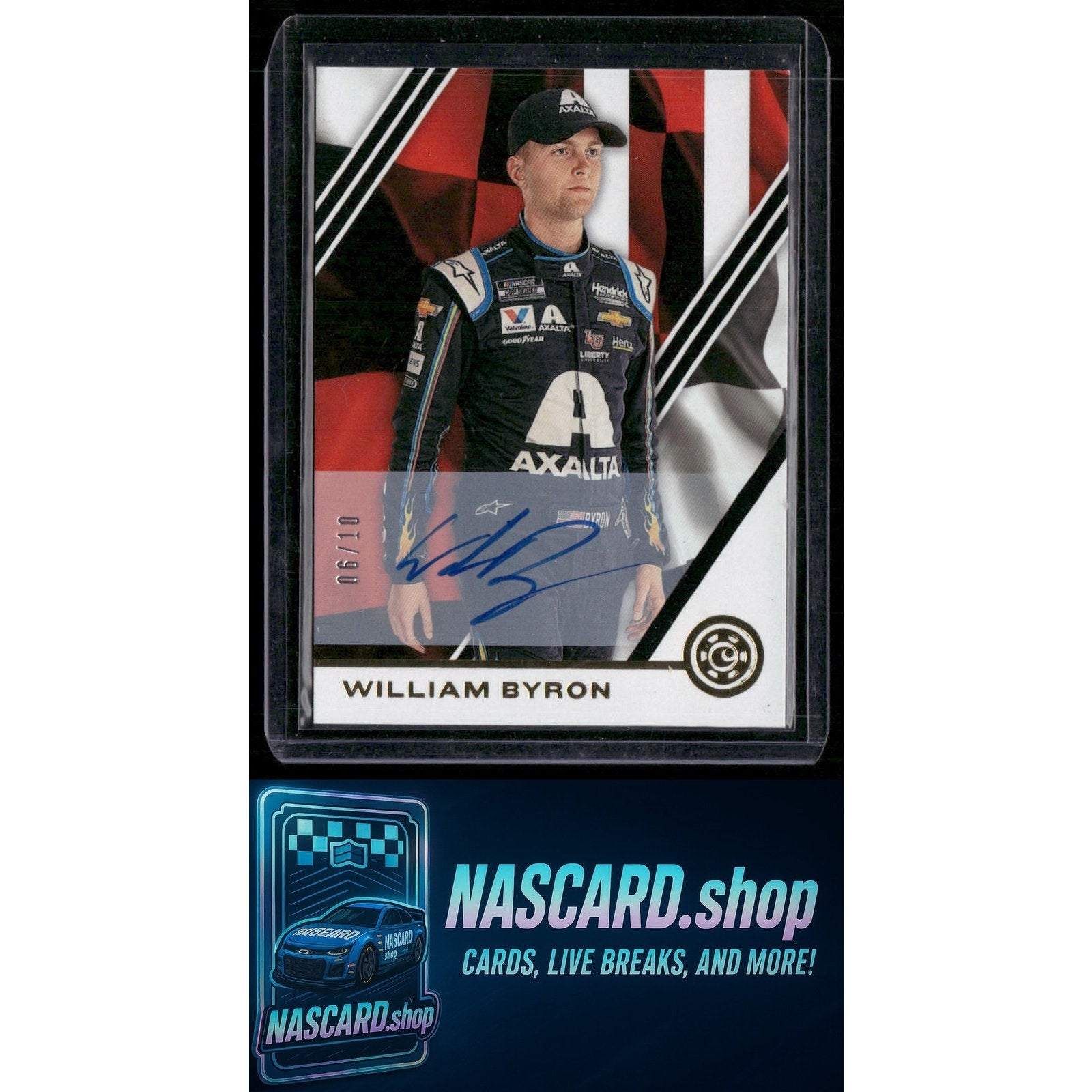 2020 Panini Chronicles #19 William Byron Chronicles Autographs Gold #/10 - Card Gorilla