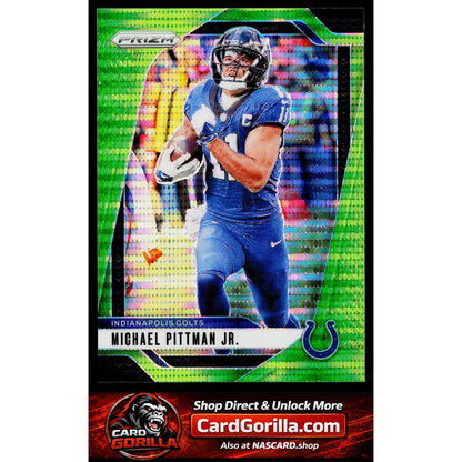 2024 Panini Prizm #123 Michael Pittman Jr. Green Wave