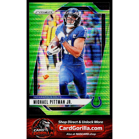 2024 Panini Prizm #123 Michael Pittman Jr. Green Wave