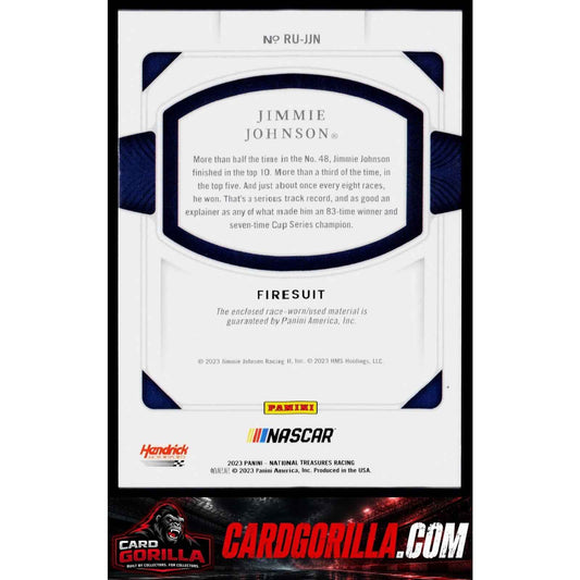 2023 National Treasures Jimmie Johnson Race Used Firesuits Midnight Prime #/10