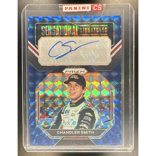 2023 Panini Prizm Chandler Smith Sensational Signatures Reactive Blue /49
