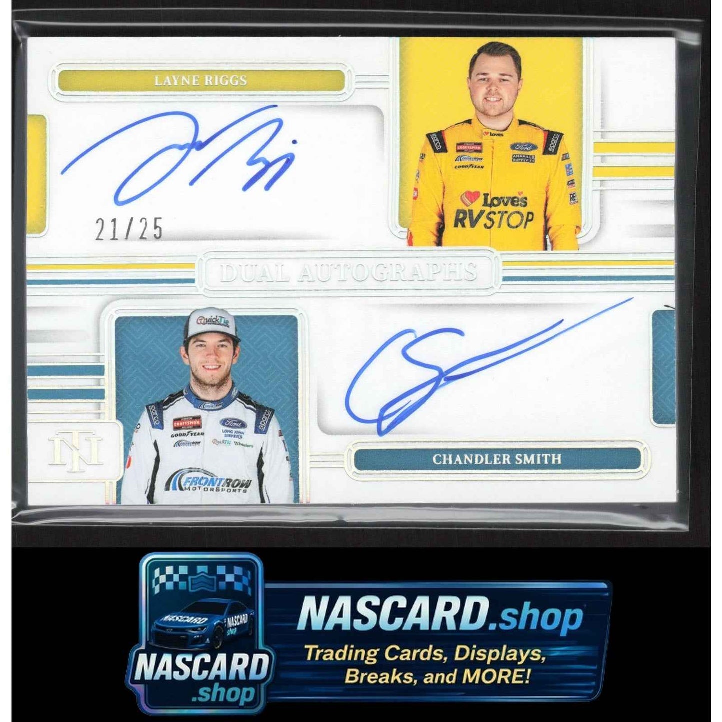 2025 National Treasures Layne Riggs Chandler Smith Dual Auto Holo Silver #/25