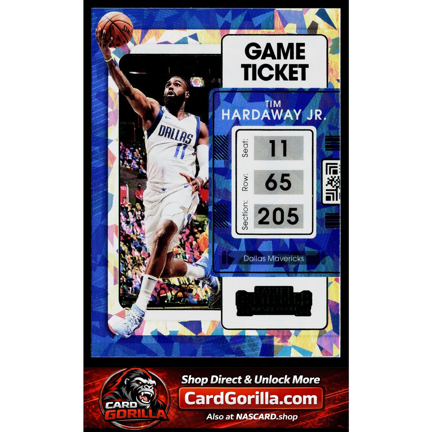 2021-22 Panini Contenders #28 Tim Hardaway Jr. Game Ticket Green Ice