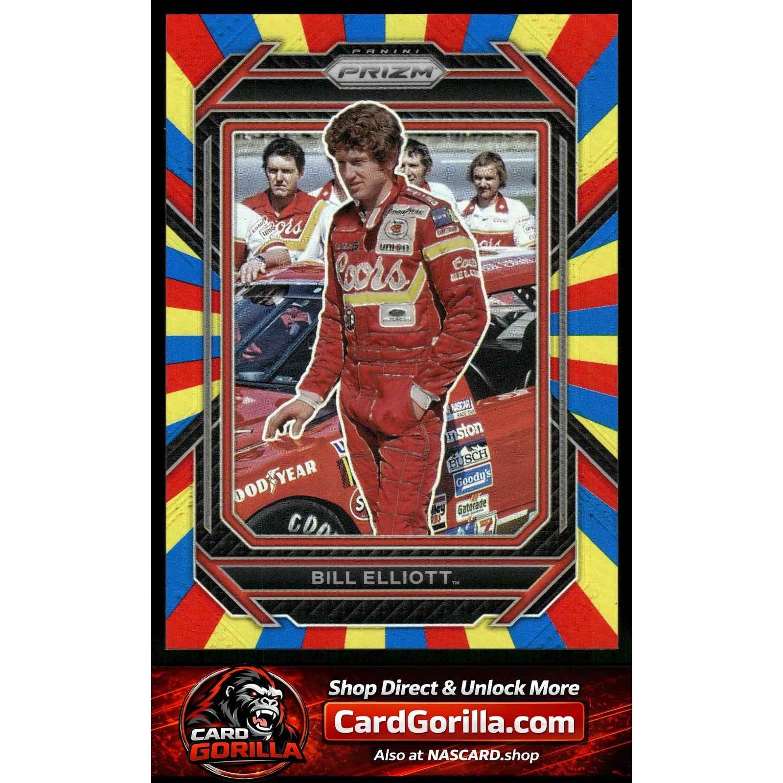 2023 Panini Prizm #36 Bill Elliott Rainbow Prizm #/24