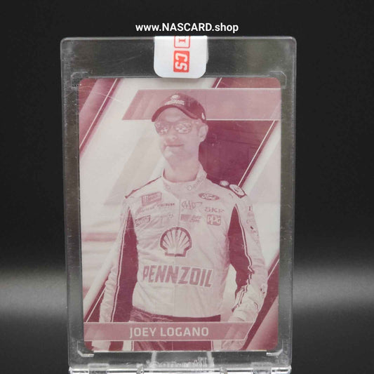 2017 Panini Absolute -#80 Printing Plate Magenta Joey Logano 1/1 - NASCARD.shop