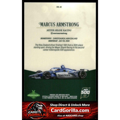 2025 Parkside Indy 500 Pacific #18 Marcus Armstrong