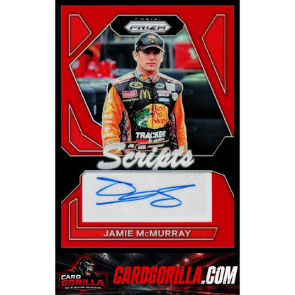 2024 Panini Prizm #S-JMY Jamie McMurray Scripts Red #/99