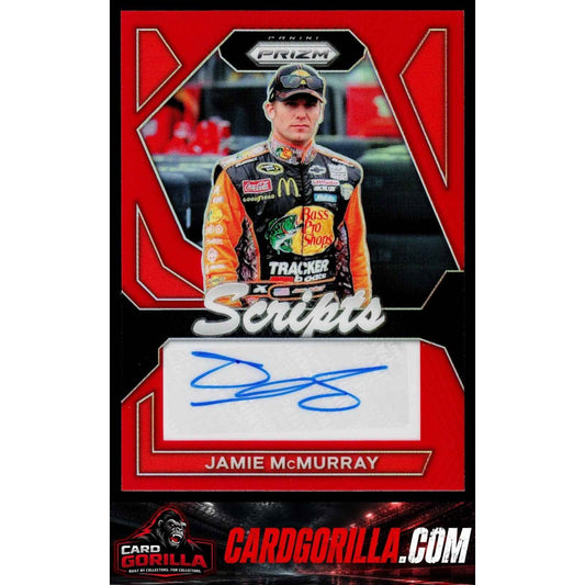 2024 Panini Prizm #S-JMY Jamie McMurray Scripts Red #/99