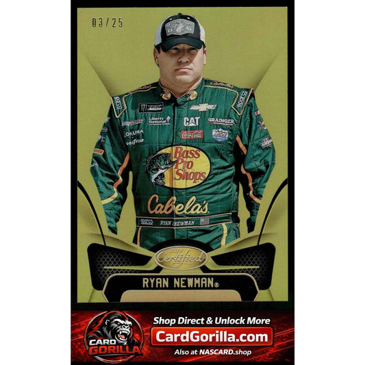 2018 Panini Certified #54 Ryan Newman Mirror Gold #/25