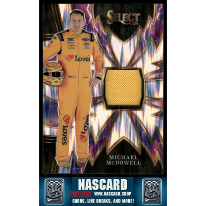 2024 Panini Select #S-MMD Michael McDowell Sparks Flash Prizms - NASCARD.shop