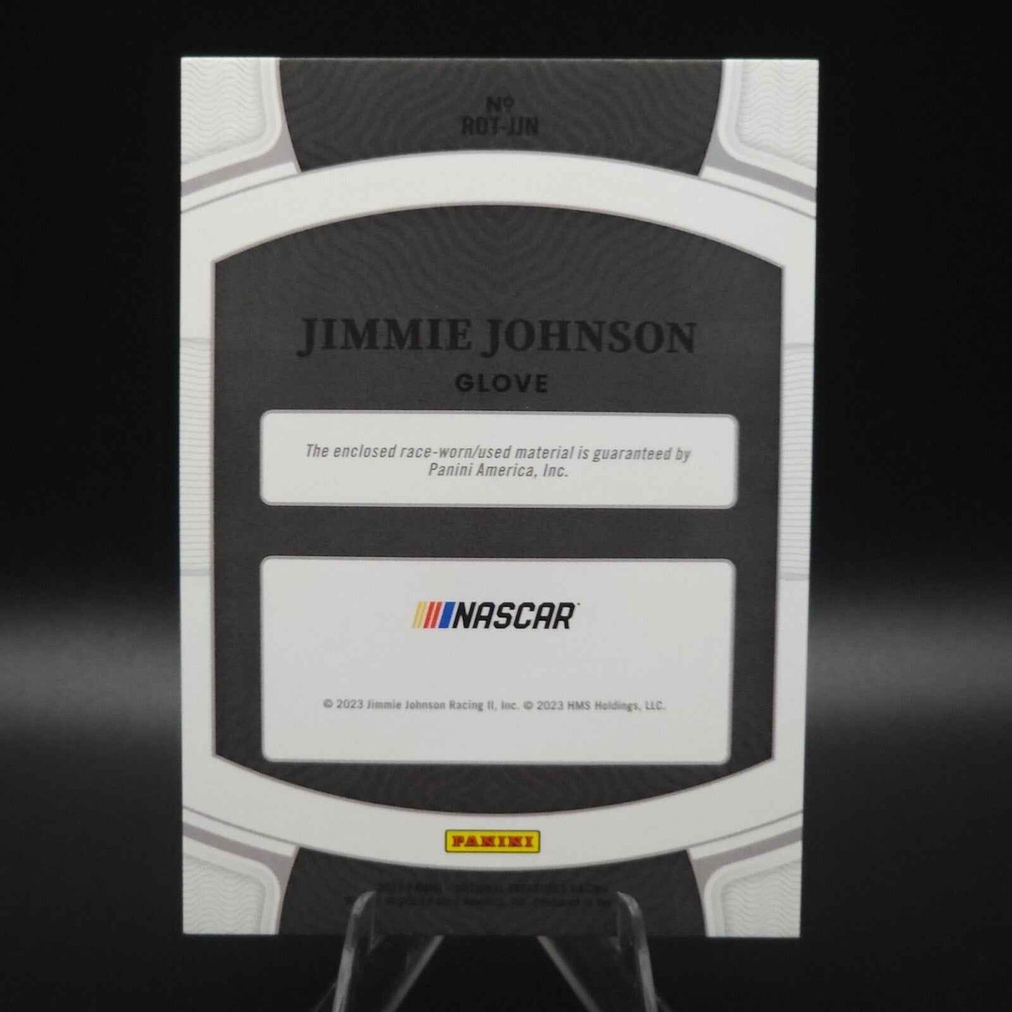 2023 Panini National Treasures Race Day Treasures Jimmie Johnson Glove /25 (MEM) - NASCARD.shop