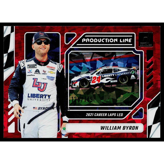 2024 Donruss #17 William Byron Production Line Red Ice #/149
