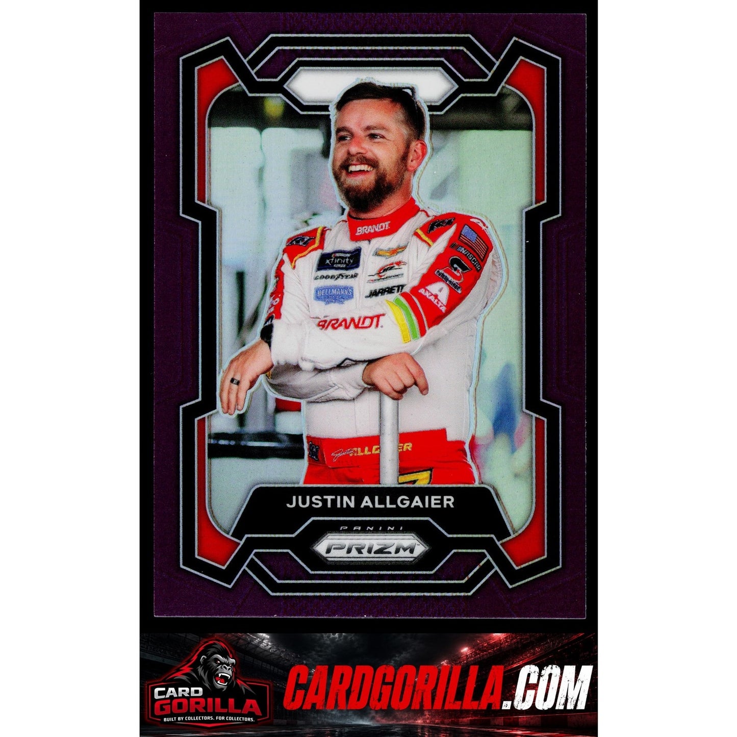 2024 Panini Prizm #69 Justin Allgaier Purple #/99
