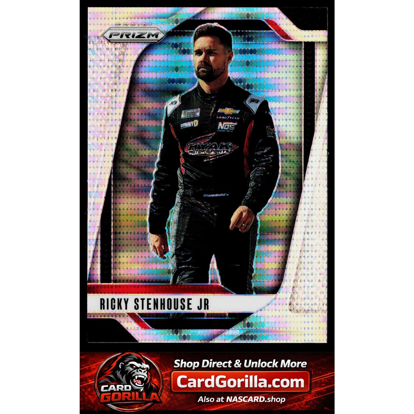 2025 Panini Prizm #28 Ricky Stenhouse Jr Pulsar #/299