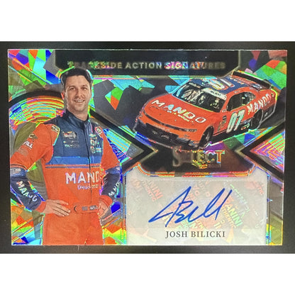 2026 Panini Select NASCAR Josh Bilicki Trackside Action Signatures Ice Prizms