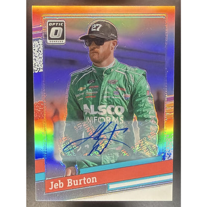 2024 Panini Donruss Jeb Burton #107 Optic Signatures Retro 91 Auto