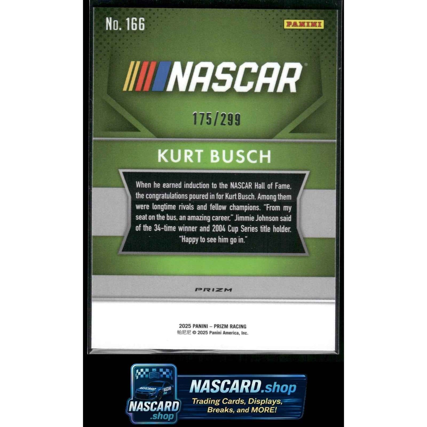 2025 Panini Prizm #3 Kurt Busch Pulsar #/299